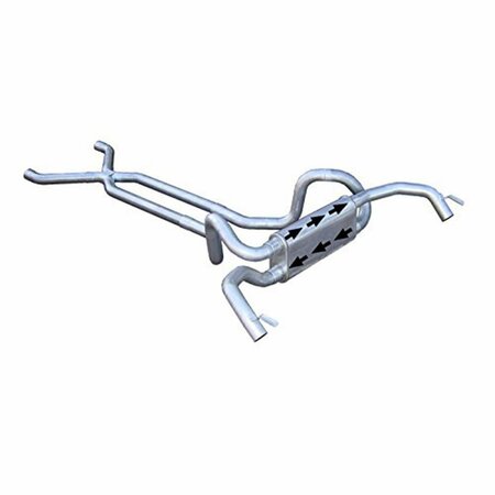 PYPES PERFORMANCE EXHAUST 2.5 67-81 F Crossflow Pypes Race Pro Dual Exhaust Systems with X-Body PYPSGF70